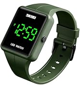 Gosasa Large Face LED Digital Watch Date Time 3Bar Waterproof Wristwatch Men Women Sports Watches