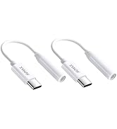AVMAX USB C to 3.5mm Audio Headphone Adapter HiFi 2 Pack,Type c to Aux Female Cable for 16 15 Plu...