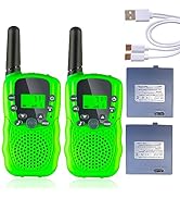 Rechargeable Walkie Talkies for Kids, Kids Walkie Talkie 3 Miles Long Range, Outdoor Toys for Kid...