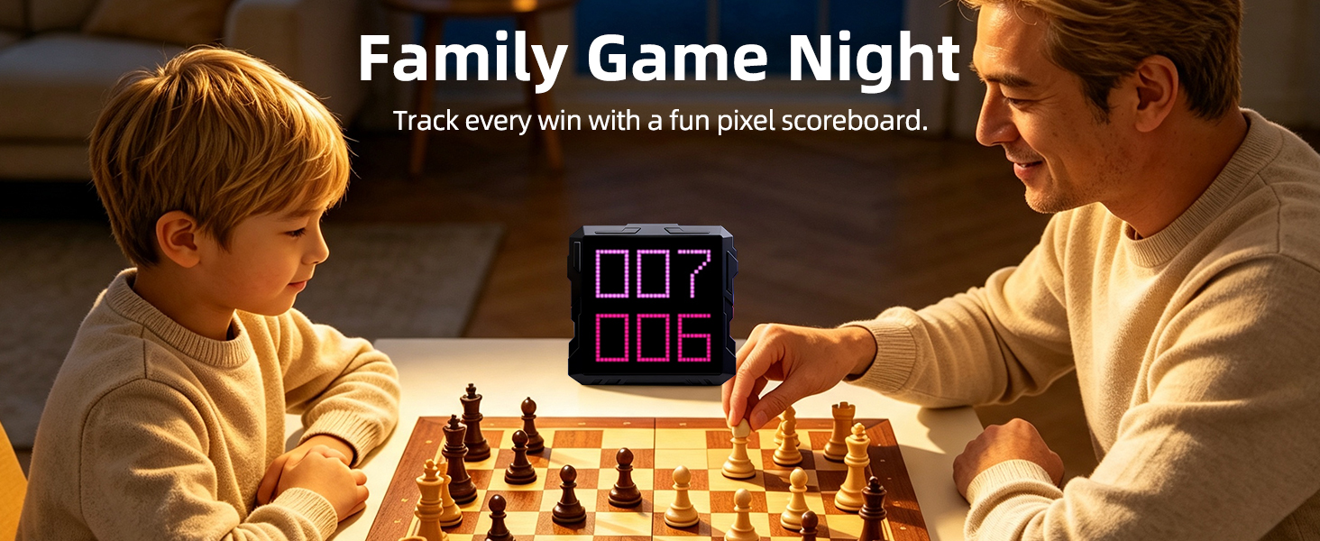 Family Game Night Pixel Light