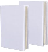 CRASPIRE 2Pcs White Stretch Book Cover Stretchy Book Covers 9 x 14in Wrap Sleeve Up to 9 x 11in R...
