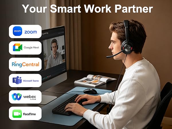 wireless headset with mic