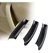OVANOH Carbon Fiber Pattern Door Pull Handle Covers Compatible with X3 F25 2010-2016 X4 F26 2014-...