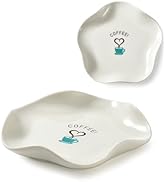FANGSUN Spoon Rest, 5 Inch Coffee Spoon Rest, Ceramic Spoon Holder for Kitchen Counter and Stove ...