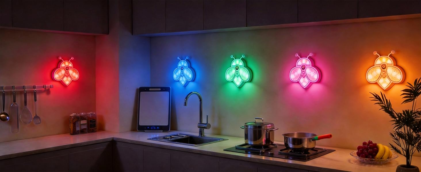 RGB motion sensor light indoor