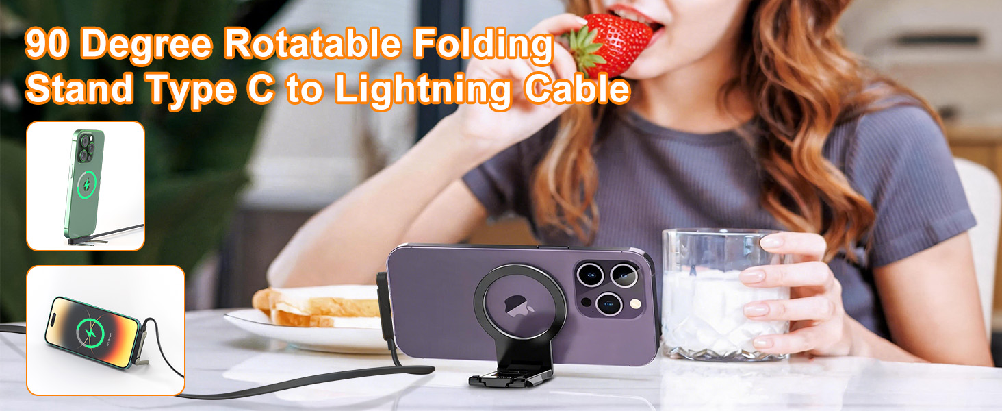 invisible stand charging cable