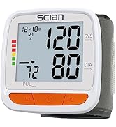 Scian Wrist Blood Pressure Monitor, Automatic Blood Pressure Machine Wrist Cuff with Large LCD Di...