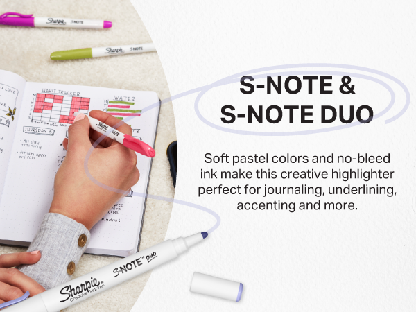 Sharpie s note duo journal underline accent note taking school study textbook trend aesthetic pretty