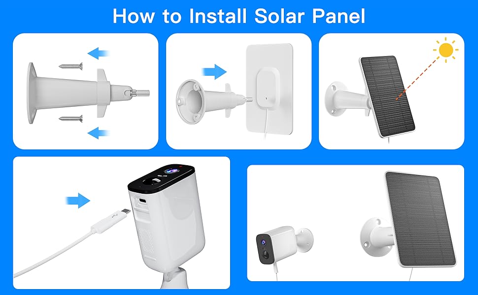 How to install the solar panel?