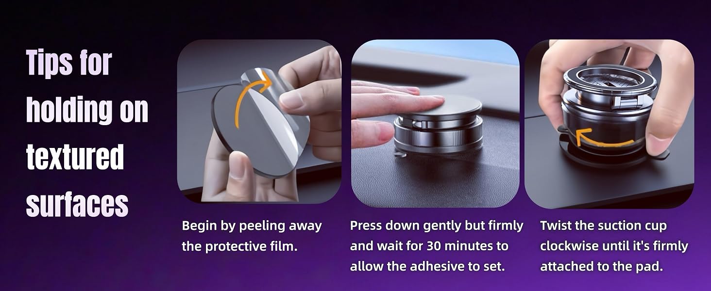 Suction Cup Phone Mount for Car/Gym/Mirror/Shower