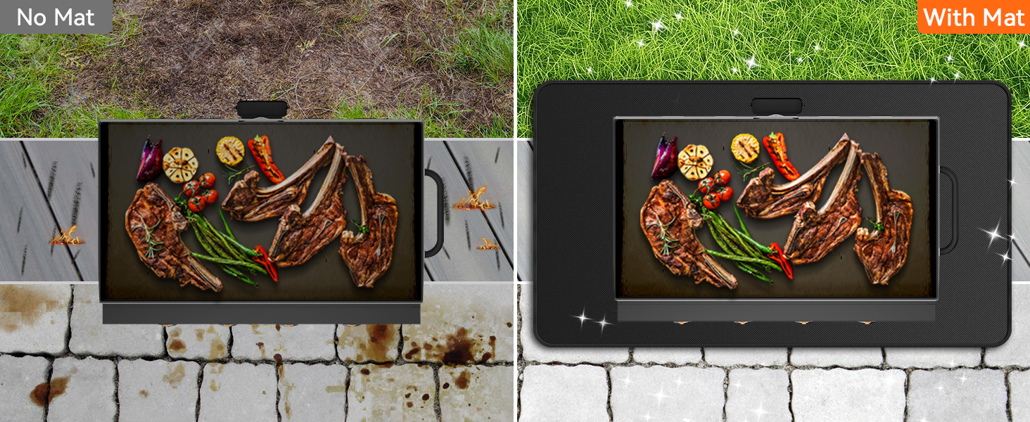 large under grill mat