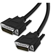 XANHAM 9.8 Feet(3 Meter) DB15 15 Pin Two Row Straight Through Serial Cable, Double Shielded(Metal...
