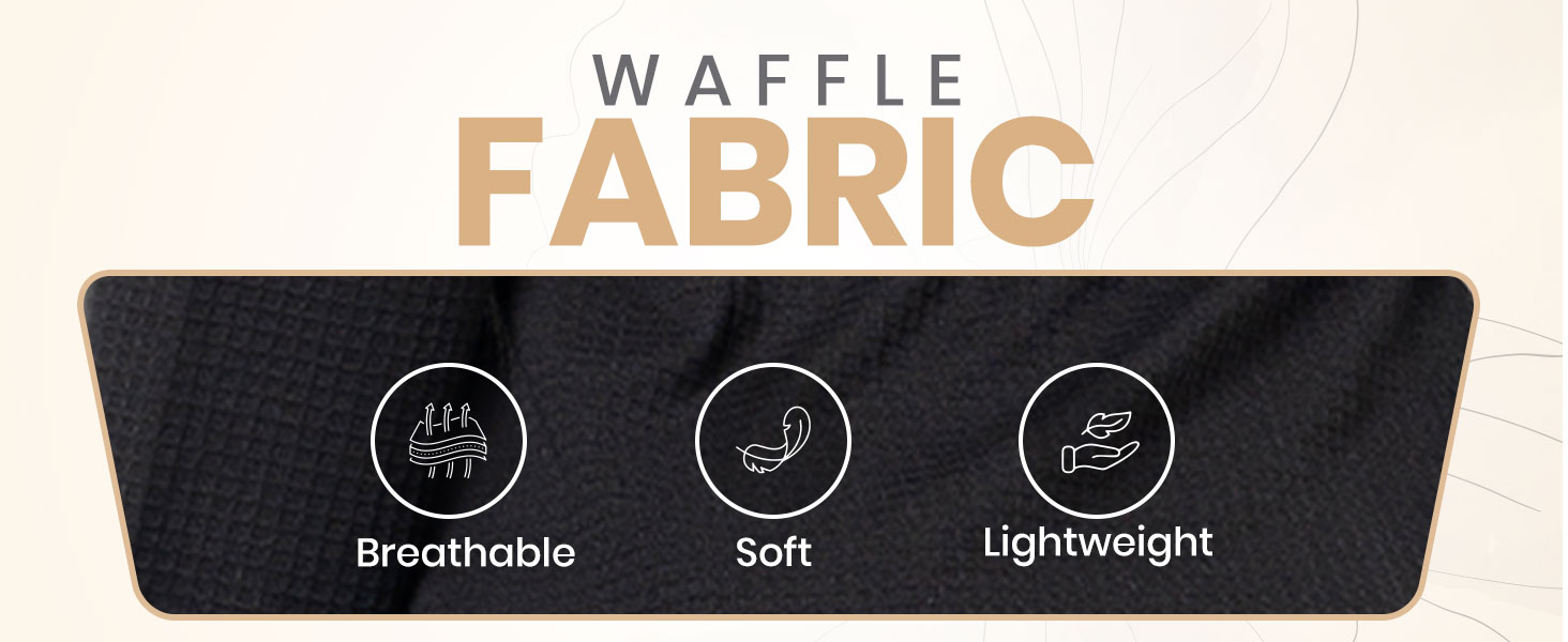 ny threads women waffle robe, black robe for women, womens black waffle robe, black waffle robe