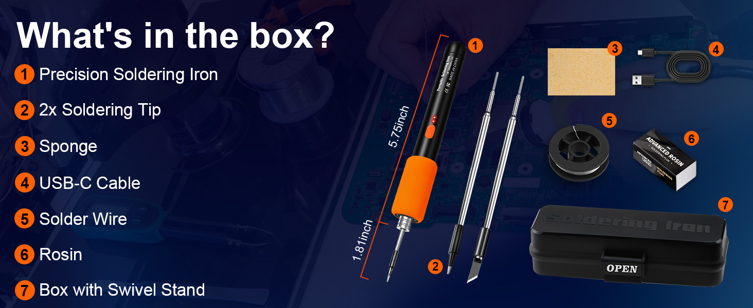 battery soldering iron