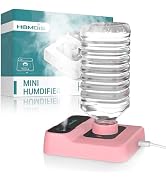 HOMDIS Portable Humidifiers for Travel, Small Mini Humidifier with Auto Shut-Off, Nightlight and ...
