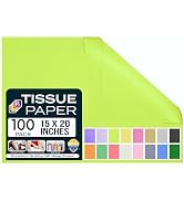 Purple Papers (Lime Green) 15x20 Inch 100 Sheets Wrapping Tissue Paper for Gifts | Art & Crafts, ...