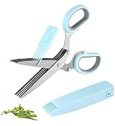 Joyoldelf Gourmet Herb Scissors Set - Master Culinary Multipurpose Cutting Shears with Stainless ...