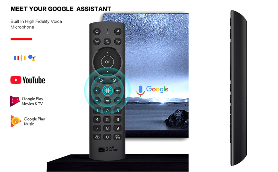 voice backlit remote control