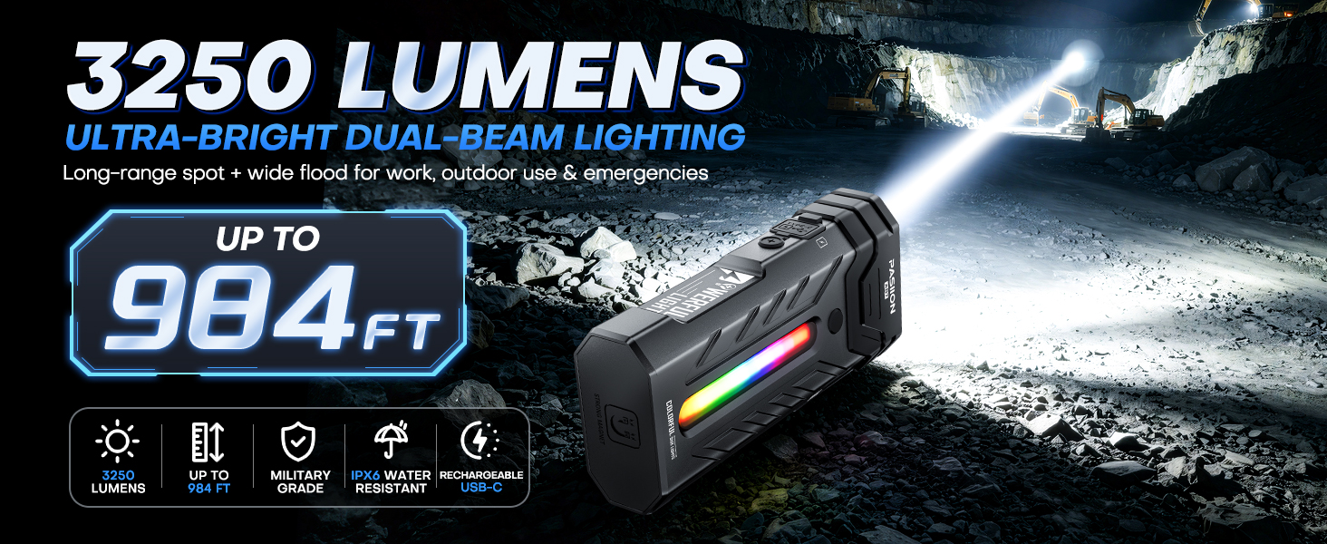 flat flashlight rechargeable