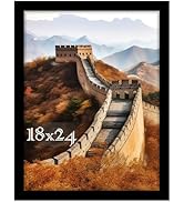 Picrit 18x24 Picture Frame, Photo Frame for Wall Mounting Display, Black