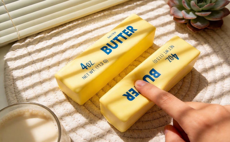 Moist and resilient butter stick