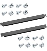 1U Blank Panel, LIYVZ 19 Inch Server Network Blanking Rack Panel 2-Pack | 1.2mm Cold-rolled Steel...