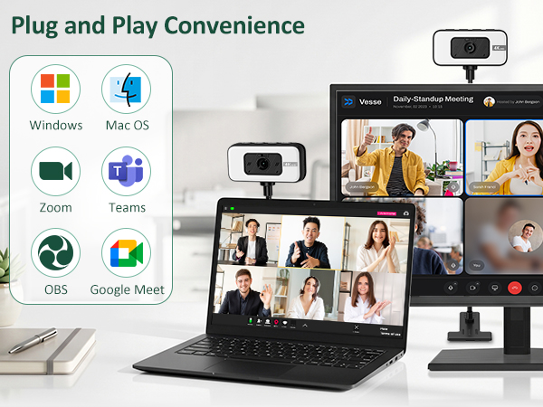 pc camera with light