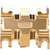 9imod Brass Skid Plate for SCX30 RC Crawler Upgrade Parts RC Car Skid Plate for 1/30 Scale RC Cra...