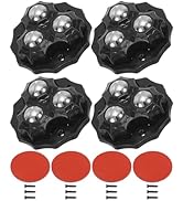 PATIKIL 5/8 Inch Self Adhesive Paste Caster Wheels, 4 Set 360 Degree Low Profile Swivel Universal...