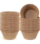 Caperci Jumbo Cupcake Liners Natural Muffin Baking Cups 300-Count, No Smell, Food Grade, Upgraded...