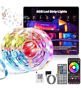 NBBUFF LED Lights for Bedroom 150FT, RGB LED Strip Lights Music Sync, DIY Color Changing LED Ligh...