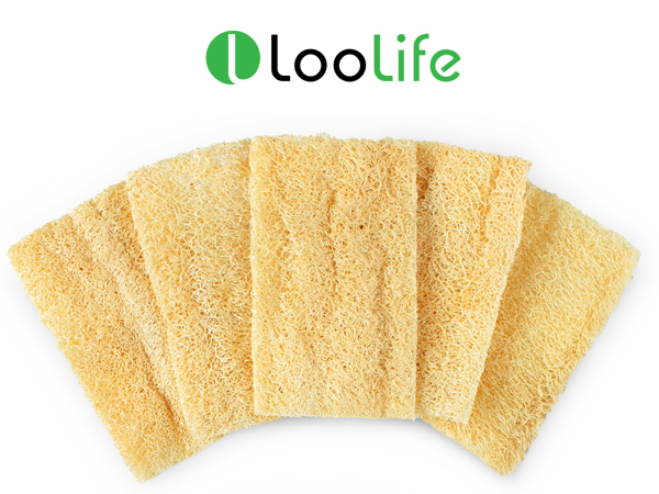 natural loofah kitchen sponge for dishes