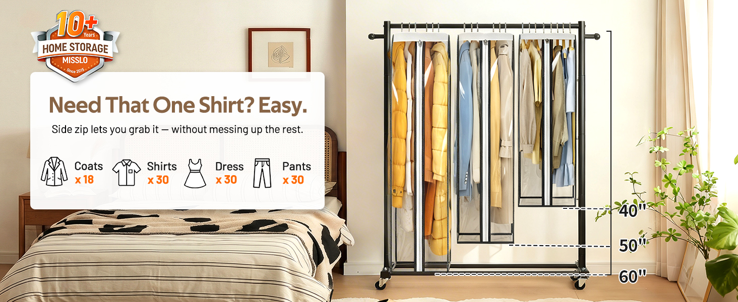 Garment Bags for Hanging Clothes