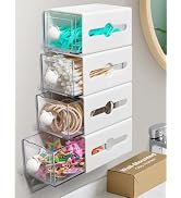 Qtip Holder for Bathroom Wall Organizer – Bathroom Decor, Dorm Room Essential, Small Q-tip Dispen...