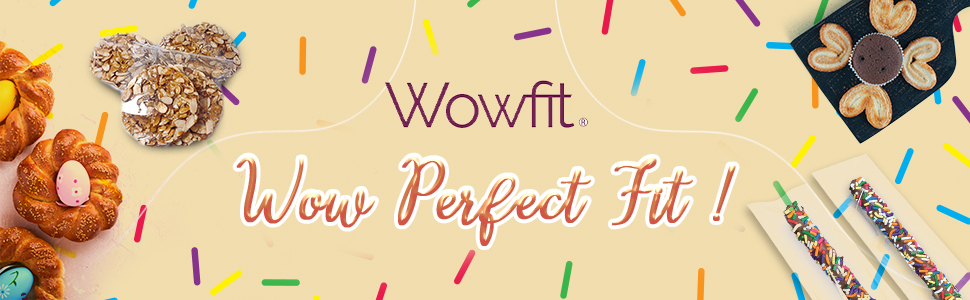 Wowfit cellophane resealable bags