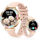 TiZOOP Smart Watch for Women Fitness Tracker Compatible for iPhone Android | 1.27" Round Touch Sc...