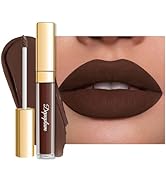 Depuplum Dark Brown Lipstick Matte for Women Color Stay Long Lasting Lipstick Smudgeproof Liquid ...