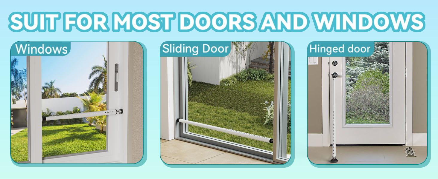 2-in-1 Sliding Door Safty Bar and Window Safty Bar
