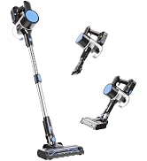 OLIXIS Cordless Vacuum Cleaner, Rechargeable Upright Vacuum with Flexible Steering, Extendable Wa...