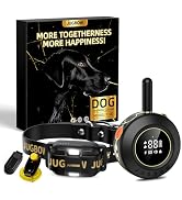 Jugbow Dog Training Collar - 3/4 Mile Remote Dog Shock Collar with 3 Training Modes, Electric Col...