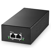 YuLinca Gigabit PoE+ Injector 90W, 802.3af/at/bt Power Over Ethernet Metal PoE Adapter, 10/100/10...