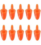 VILLCASE 400pcs Snowman Carrot Nose for Craft - Mini Plastic Fake Carrot Nose Christmas Decoratio...