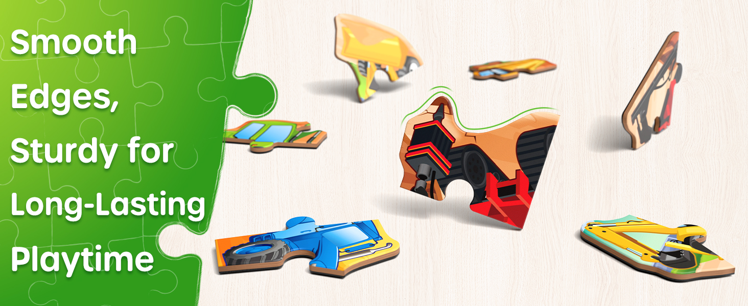 construction theme puzzle for a 3 year old