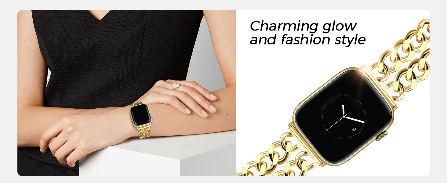 gold apple watch bands for women gold chain bracelet metal apple watch band