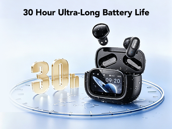 earphones wireless bluetooth with 30 Hour Ultra-LongBattery Life