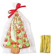 Yotelab Easter Cellophane Treat Bags, 6x9 Inches Clear Cellophane Bags With Twist Ties