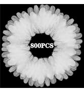 800Pcs White Craft Rooster Feathers 3-5 inch Bulk Feathers for Crafting Kindergarten DIY Crafts, ...