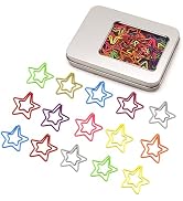 NELJIBEHU 50 Pcs Star-Shaped Paper Clips – Gifts for Star Lovers