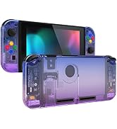 eXtremeRate Back Plate for Nintendo Switch Console, NS Joycon Handheld Controller Housing with Co...