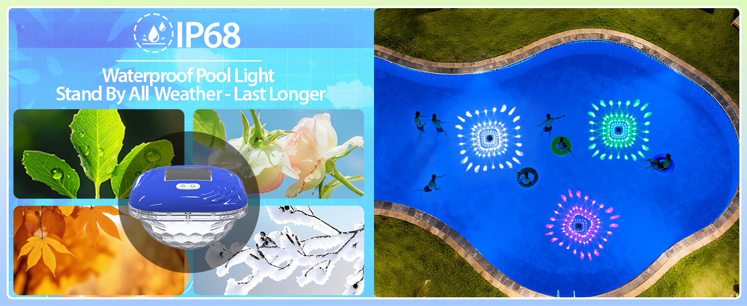 pool solar lights